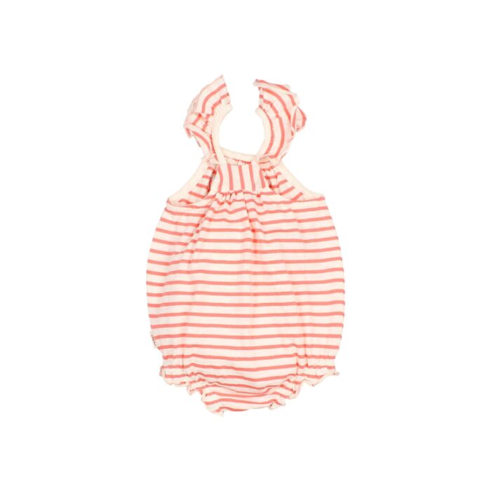 BB Stripes Romper - Coral - Buho BB Stripes Romper - Coral - Buho