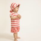 BB Terry Stripes T-Shirt - Coral - Buho