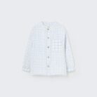 Baby Shirt - gauze blue - My Little Cozmo