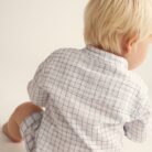 Baby Shirt - gauze blue - My Little Cozmo