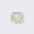 Baby shorts - organic thin striped grass green - My Little Cozmo