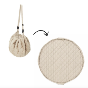 Babymat & Opbergzak - Organic Soft - Stripes Blue - Play & Go
