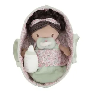 Babypop Evi met mandje en toebehoren - Little Dutch