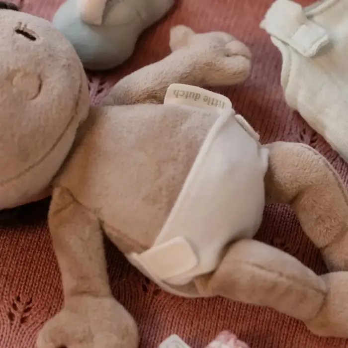 Babypop Evi met mandje en toebehoren - Little Dutch