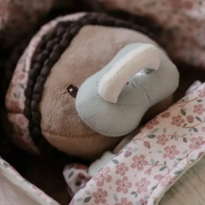 Babypop Evi met mandje en toebehoren - Little Dutch