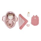 Babypop Rosa met mandje en toebehoren - Little Dutch