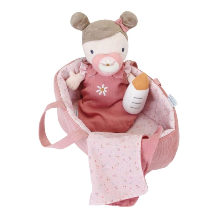 Babypop Rosa met mandje en toebehoren - Little Dutch Babypop Rosa met mandje en toebehoren - Little Dutch