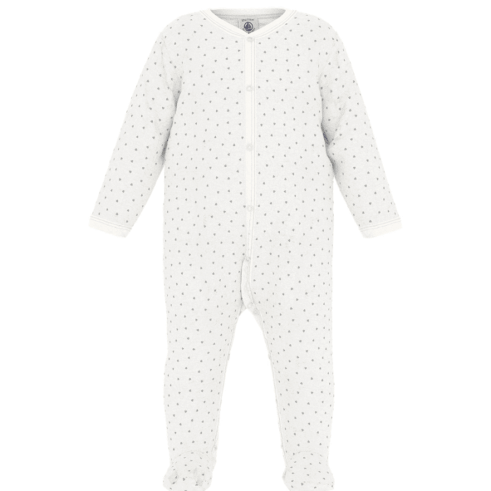 Babypyjama - Marshmallow/Mistigri - Petit Bateau Babypyjama - Marshmallow/Mistigri - Petit Bateau