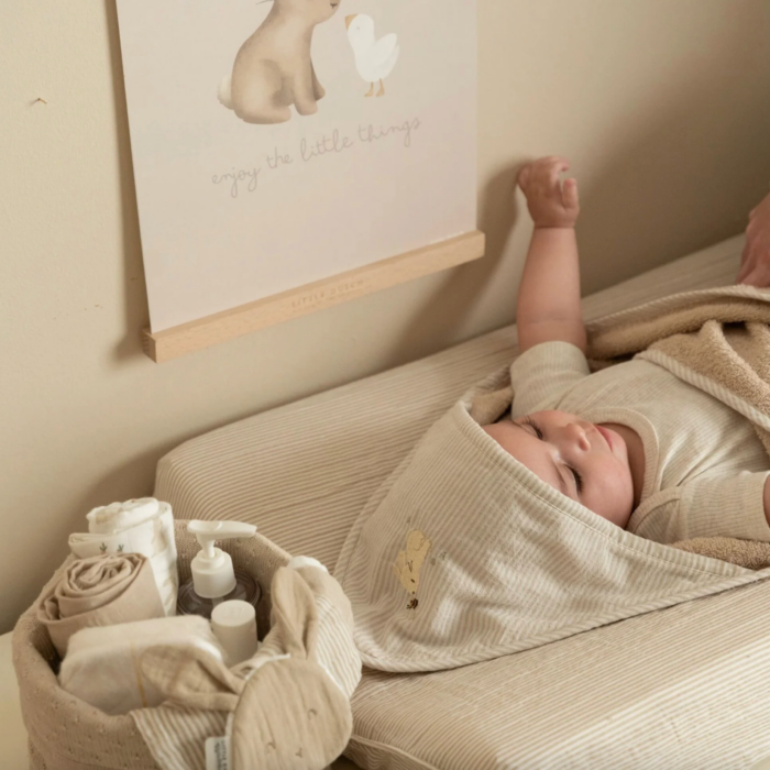 Badcape - Beige - 75 x 75 - Newborn Bunny - Little Dutch