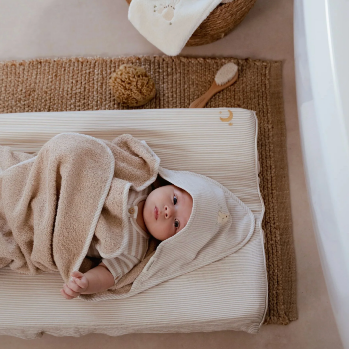 Badcape - Beige - 75 x 75 - Newborn Bunny - Little Dutch