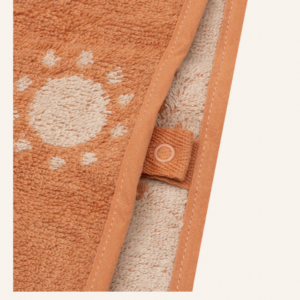 Badponcho Badstof - Jacquard - Light Terra - Jollein