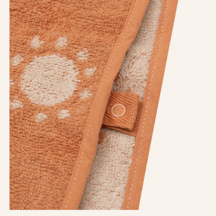 Badponcho Badstof - Jacquard - Light Terra - Jollein