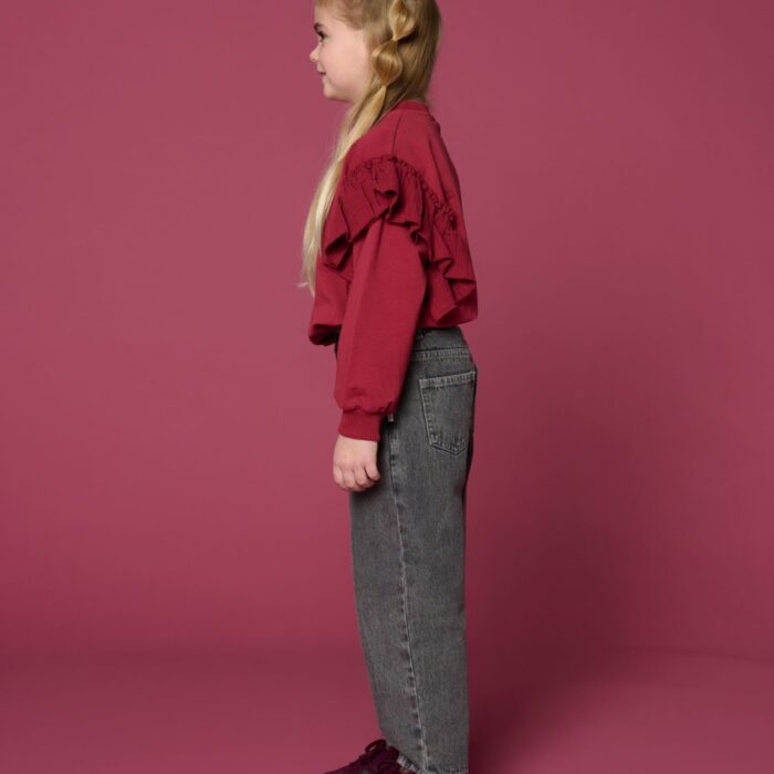 Ballon Fit Jeans - Washed Grey − Petit Blush Ballon Fit Jeans - Washed Grey − Petit Blush