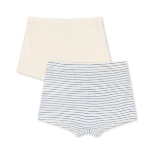 Basic 2 Pack Boy Boxers Gots - Stripe Provence Mix - Konges Slojd