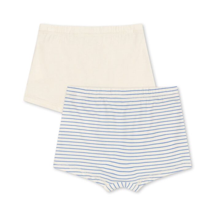 Basic 2 Pack Boy Boxers Gots - Stripe Provence Mix - Konges Slojd