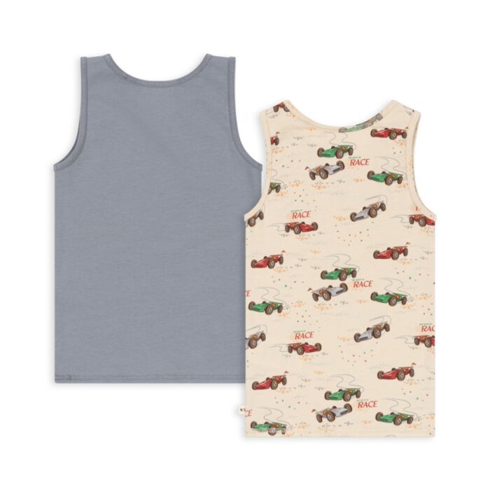 Basic 2 Pack Tank Top Gots - Tradewinds - Konges Slojd Basic 2 Pack Tank Top Gots - Tradewinds - Konges Slojd