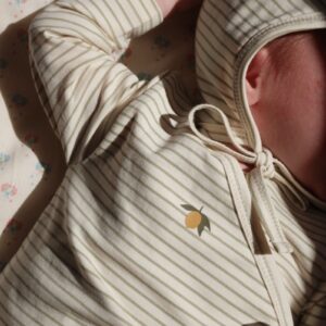 Basic Baby Helmet Gots - Tea Stripe - Konges Slojd