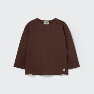 Basic LS T-shirt - Chocolate - My Little Cozmo
