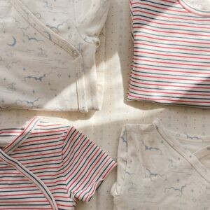 Basic Newborn Onesie - Stripe Tricolore Petit - Konges Slojd