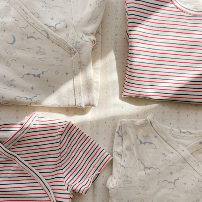 Basic Newborn Onesie - Stripe Tricolore Petit - Konges Slojd Basic Newborn Onesie - Stripe Tricolore Petit - Konges Slojd