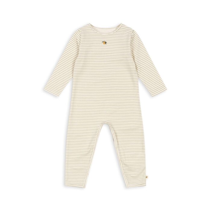 Basic Onesie Gots - Tea Stripe - Konges Slojd