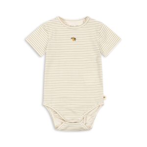 Basic Ss Body Gots - Tea Stripe - Konges Slojd