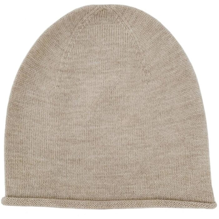 Beanie - Sand - HVID