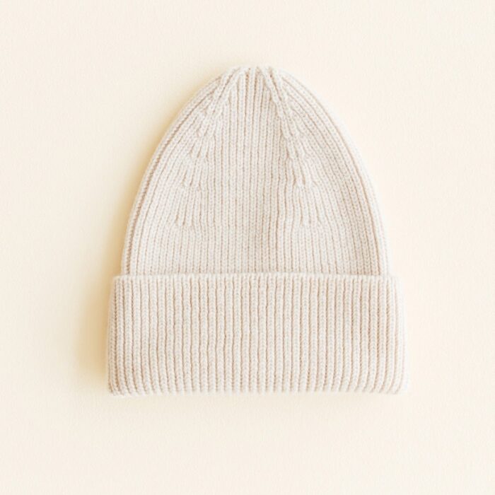 Beanie Fonzie Kids - Cream - HVID