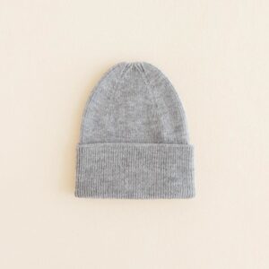Beanie Newborn - Grey Melange - HVID