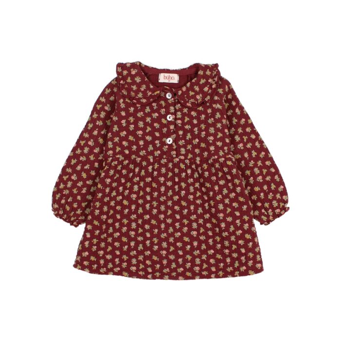 Bebe Cottage Dress - Pomegranate - Buho Bebe Cottage Dress - Pomegranate - Buho