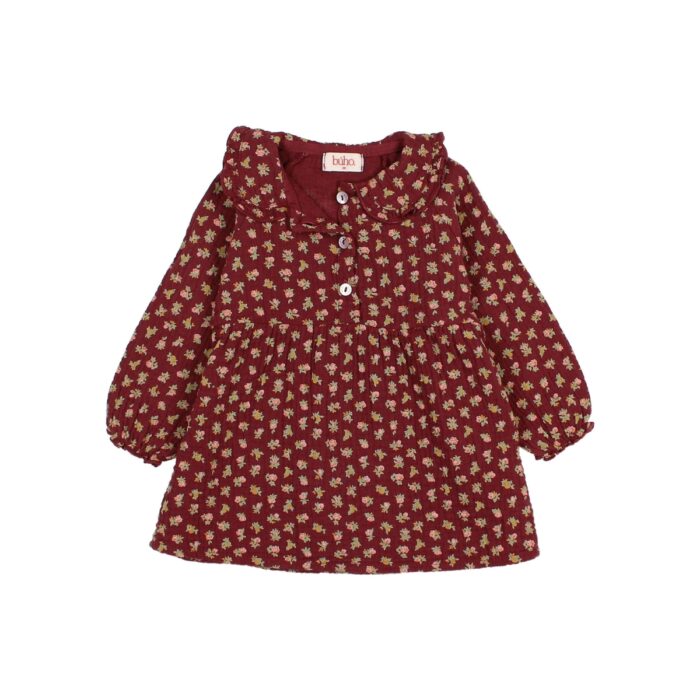 Bebe Cottage Dress - Pomegranate - Buho Bebe Cottage Dress - Pomegranate - Buho