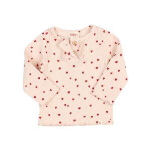 Bebe Mini Cuore T-Shirt - Cream Pink - Buho