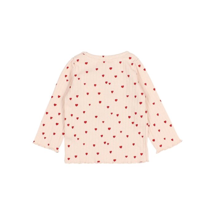 Bebe Mini Cuore T-Shirt - Cream Pink - Buho Bebe Mini Cuore T-Shirt - Cream Pink - Buho