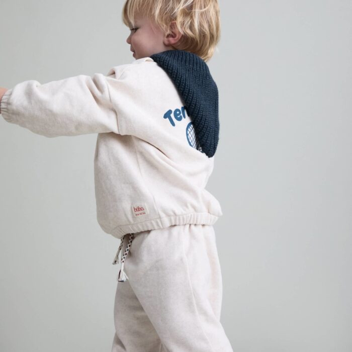 Bebe Soft Fleece Jogger - Ecru Melange - Buho Bebe Soft Fleece Jogger - Ecru Melange - Buho