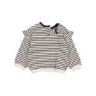 Bebe Soft Stripes Girly Sweatshirt - Navy - Buho