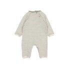 Bebe Soft Stripes Jumpsuit - Eucalyptus - Buho