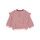 Bebe Soft Stripes Sweatshirt - Pomegranate - Buho