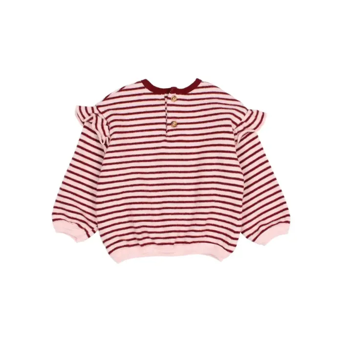 Bebe Soft Stripes Sweatshirt - Pomegranate - Buho Bebe Soft Stripes Sweatshirt - Pomegranate - Buho