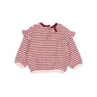 Bebe Soft Stripes Sweatshirt - Pomegranate - Buho