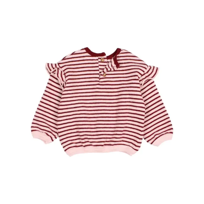 Bebe Soft Stripes Sweatshirt - Pomegranate - Buho Bebe Soft Stripes Sweatshirt - Pomegranate - Buho