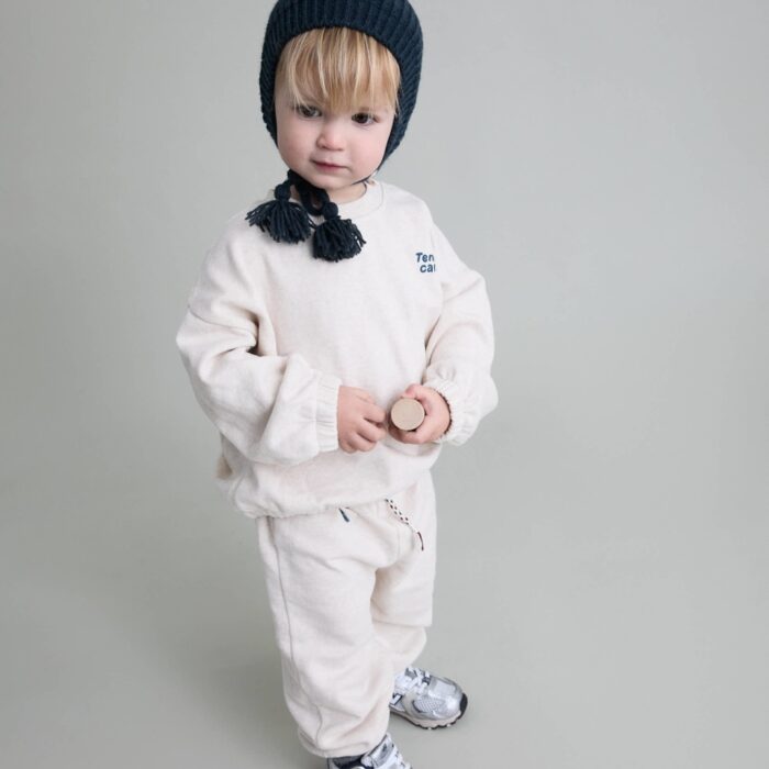 Bebe Tennis Sweatshirt - Ecru Melange - Buho Bebe Tennis Sweatshirt - Ecru Melange - Buho