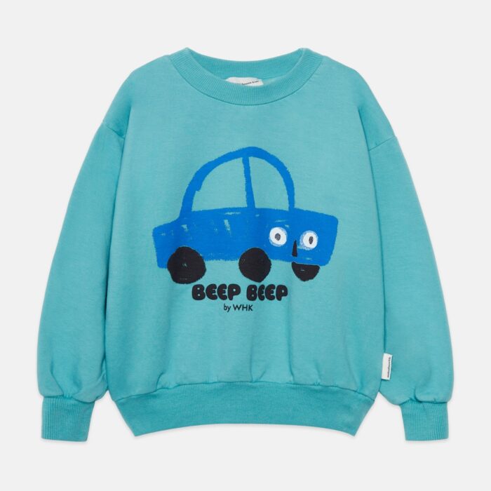 Beep beep sweatshirt - Turquesa - Weekend House Kids Beep beep sweatshirt - Turquesa - Weekend House Kids