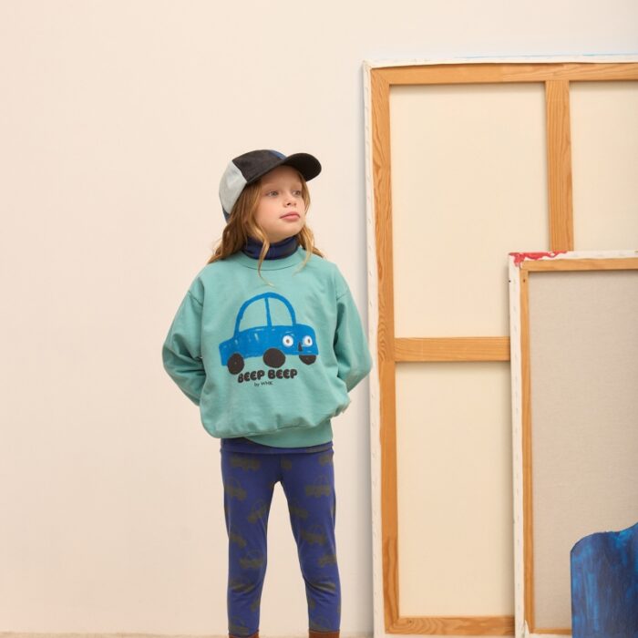 Beep beep sweatshirt - Turquesa - Weekend House Kids Beep beep sweatshirt - Turquesa - Weekend House Kids