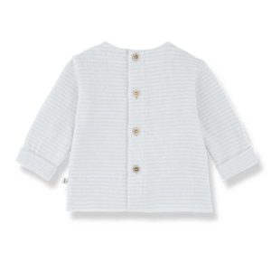 Belfort L.Sleeve Pocket T-Shirt - Ciel - 1+ In The Family Belfort L.Sleeve Pocket T-Shirt - Ciel - 1+ In The Family