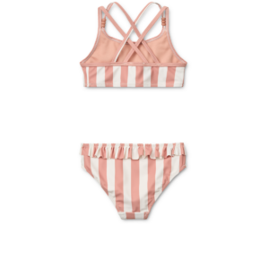 Belle Stripe Bikini - Coral blush / creme de la creme stripe - Liewood Belle Stripe Bikini - Coral blush / creme de la creme stripe - Liewood