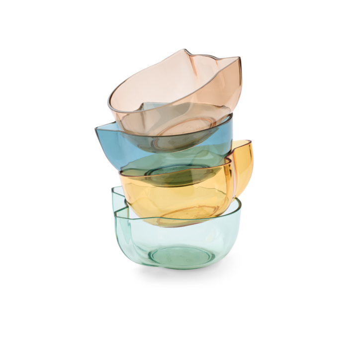 Berno Tritan Bowl 275 ml 4-Pack - Indigo multi mix - Liewood