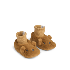 Beth Bear Plush Slipper - Golden caramel - Liewood Beth Bear Plush Slipper - Golden caramel - Liewood