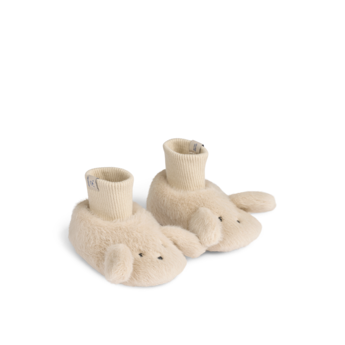 Beth Rabbit Plush Slippers - Mist - Liewood