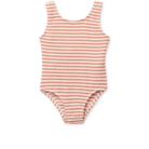 Bianco Stripe Swimsuit - Coral blush / Creme de la creme - Liewood