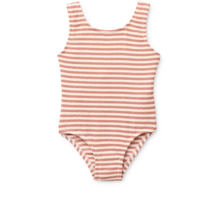 Bianco Stripe Swimsuit - Coral blush / Creme de la creme - Liewood Bianco Stripe Swimsuit - Coral blush / Creme de la creme - Liewood